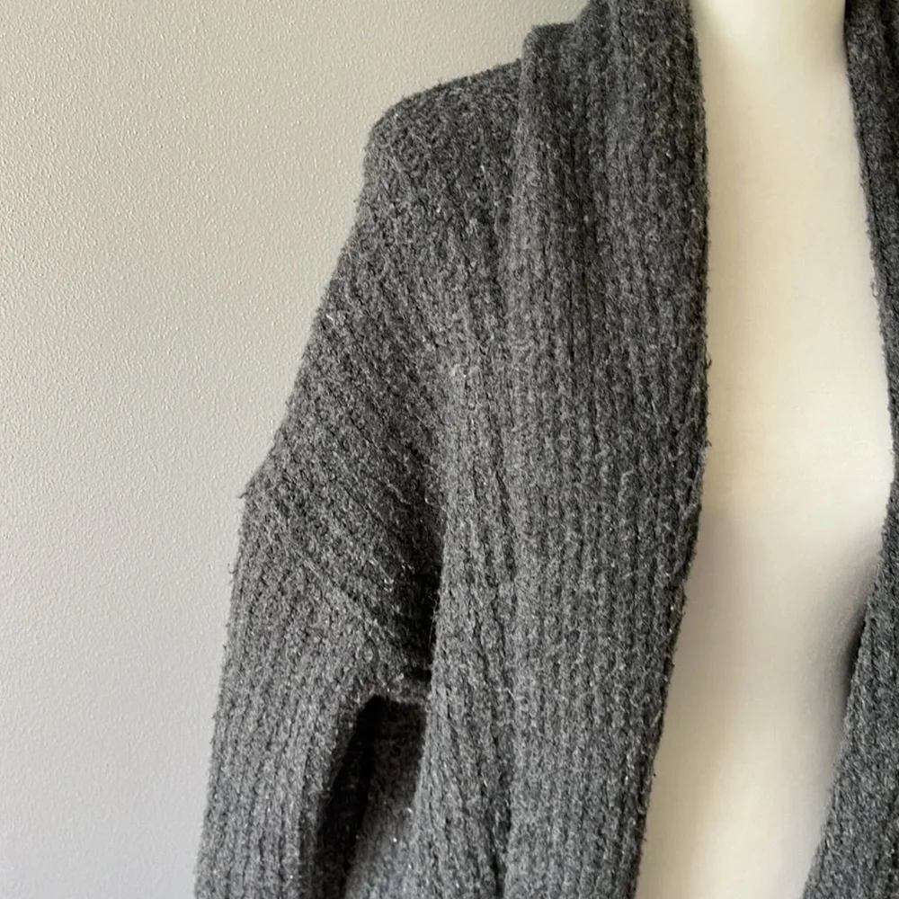 J.Crew Open Front Wool Blend Cardigan Gray